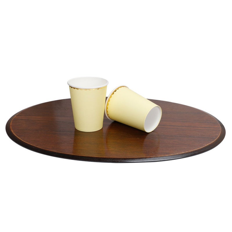 Geeklife Gold Yellow Paper Cups,Sparkly Gold Foil Disposable Paper Cups 9oz for Wedding,Party,Cocktail and Anniversary Dinner,40 PCS - Image 3